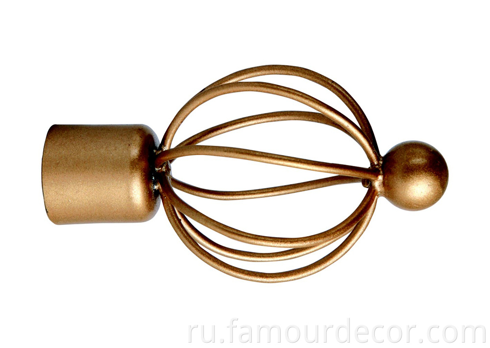 Simple style wrought iron curtain rod